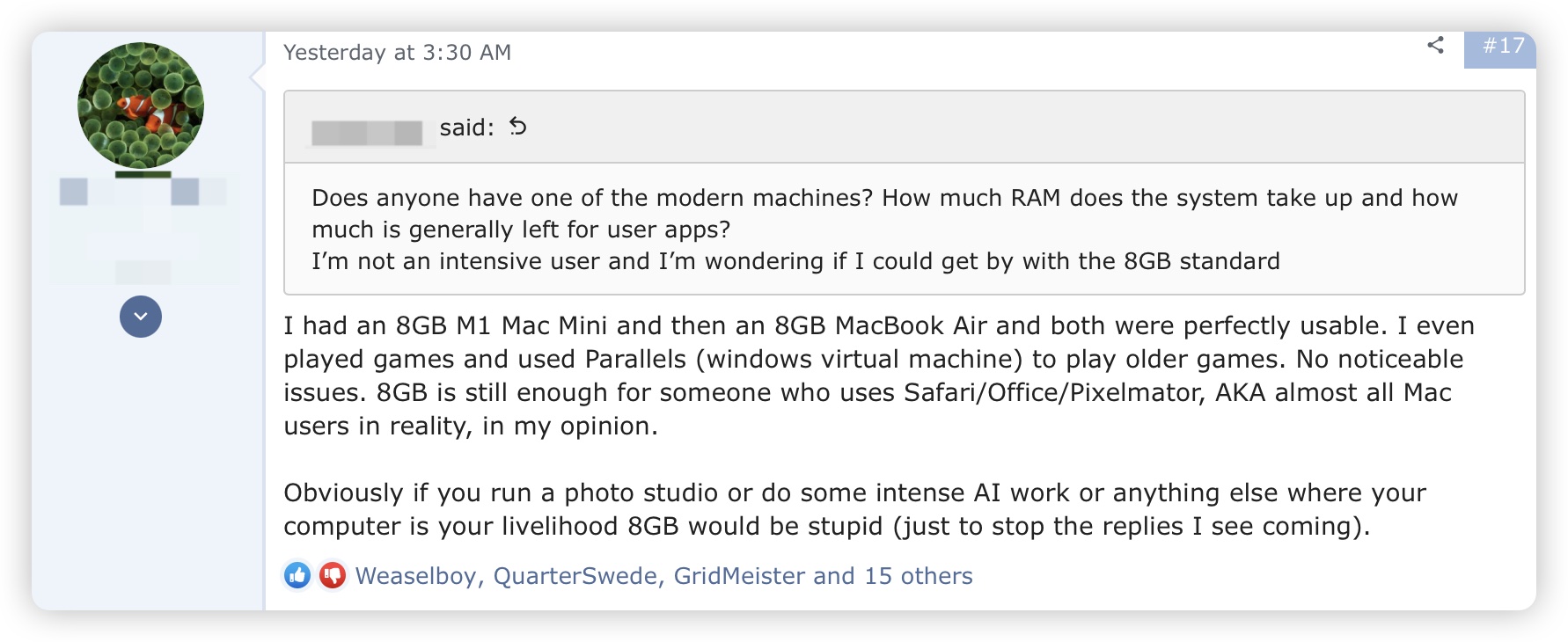 Mac M3 MacBook Pro 8GB 16GB