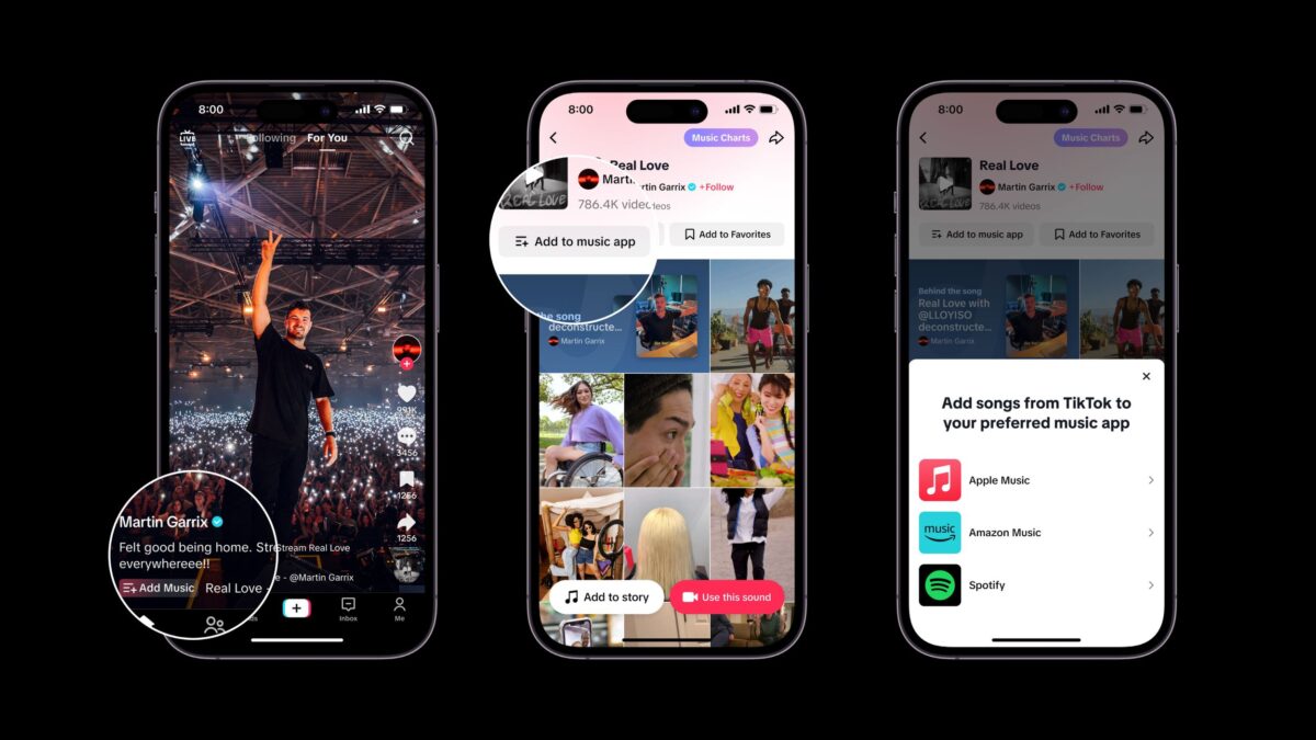 抖音 TikTok Apple Music Spotify