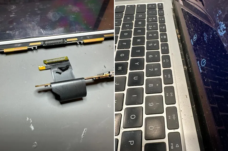 灰塵門 MacBook Pro 螢幕紫色線條 Dustgate