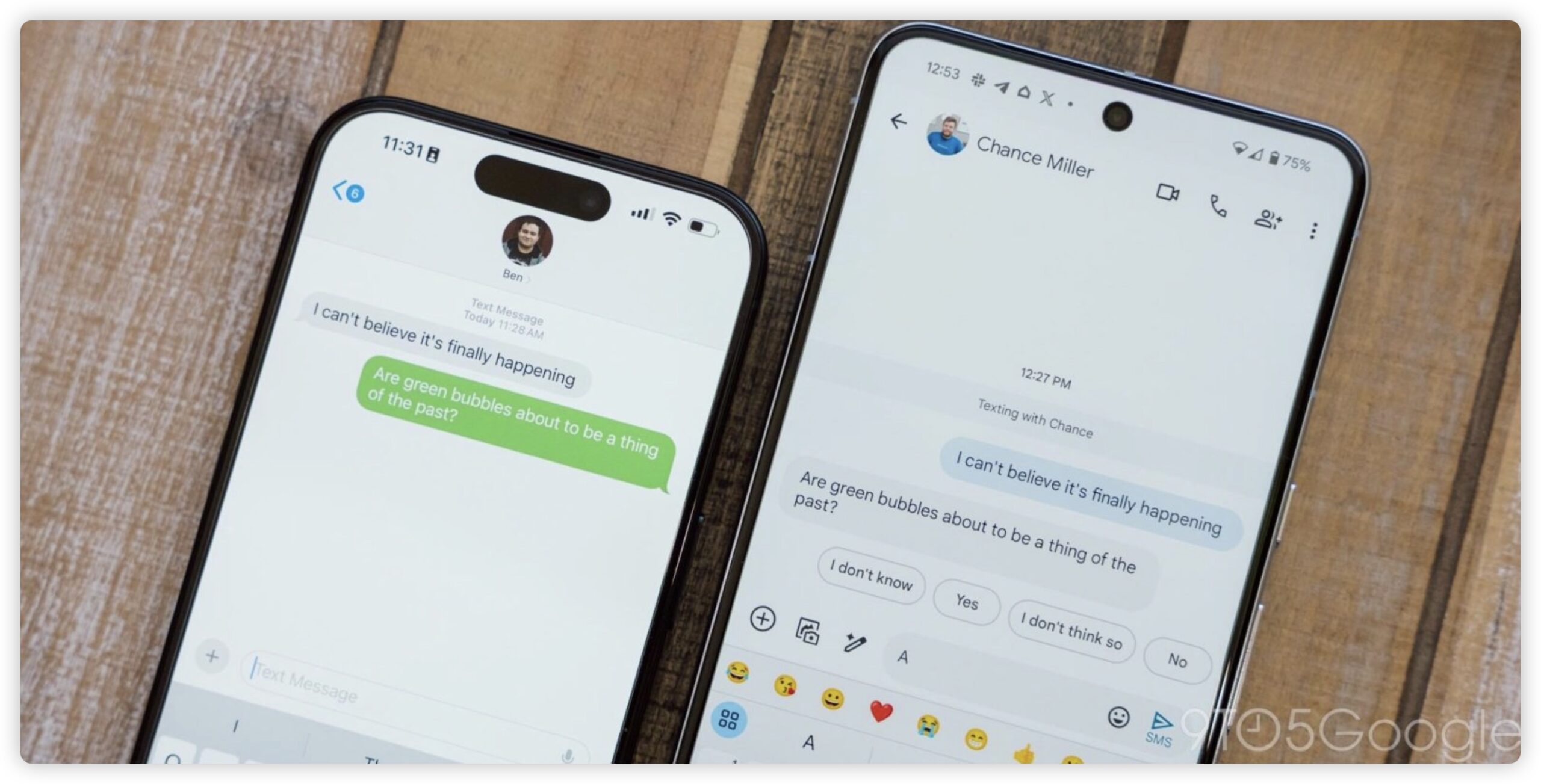 iMessage RCS 簡訊 Apple Google 訊息