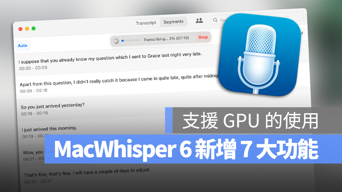 MacWhisper 語音轉文字