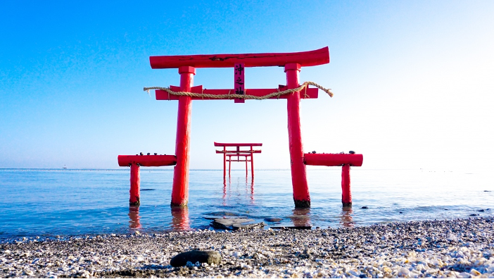 大漁神社三鳥居「海中神社」