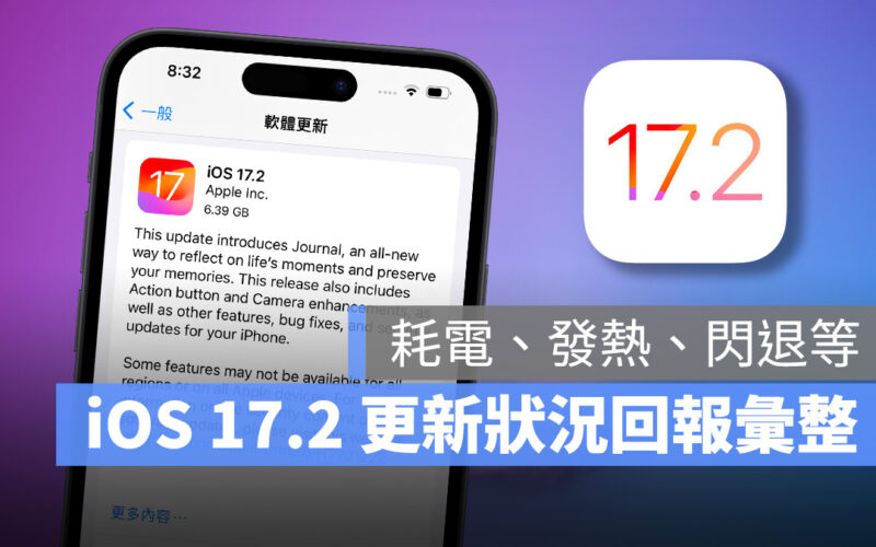 iOS iOS 17 iOS 17.2 iPhone 更新回報 更新災情 更新狀況 災情