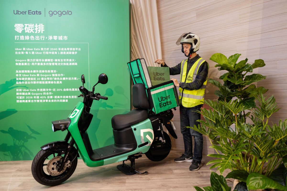 Gogoro Uber Eats Gogoro Network