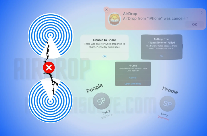 AirDrop iPhone Mac 隔空投送 失敗