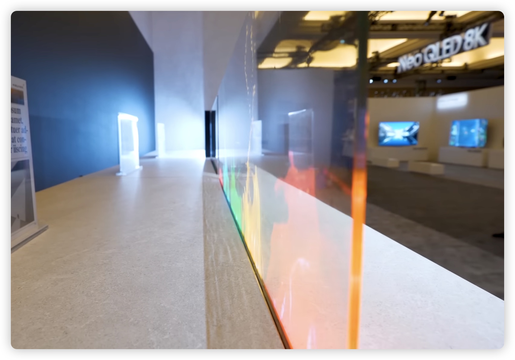 Samsung micro LED 透明螢幕