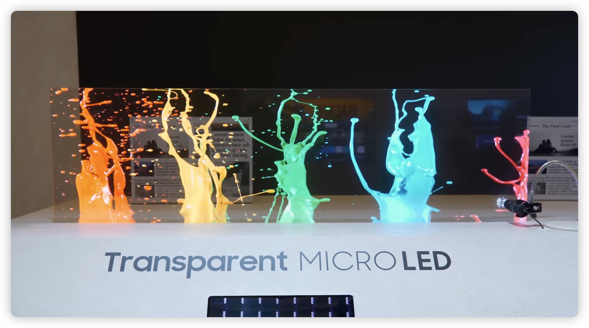 Samsung micro LED 透明螢幕