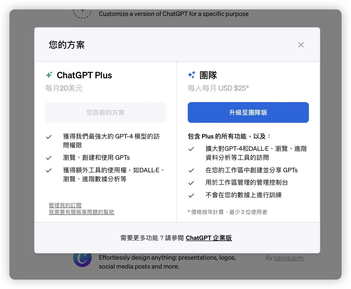 ChatGPT GPT Store 商店 ChatGPR Plus ChatGPT Team