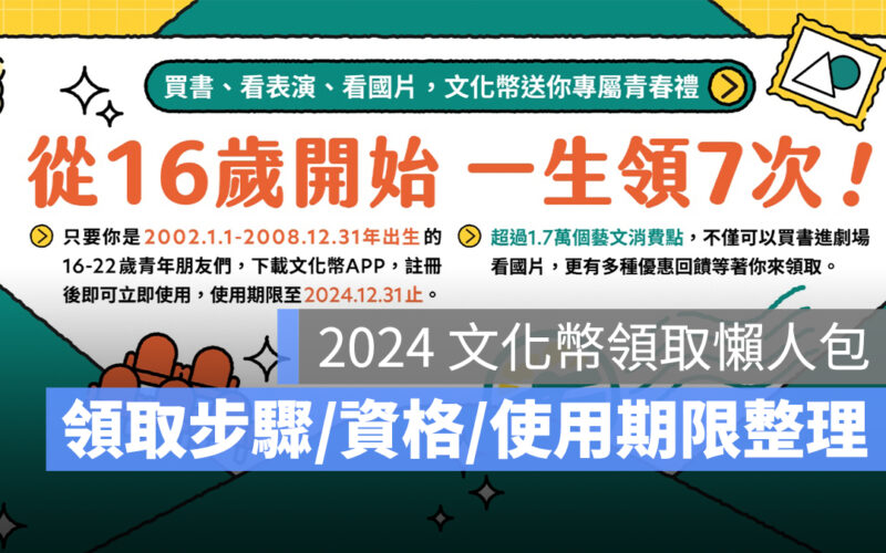 2024 文化幣是什麼？文化幣怎麼領？領取資格/使用期限/登入領取步驟一次看