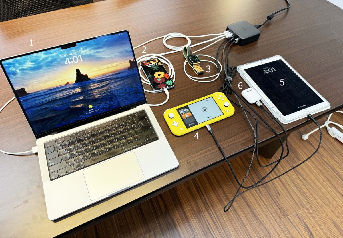 UGREEN 同時充六台機器