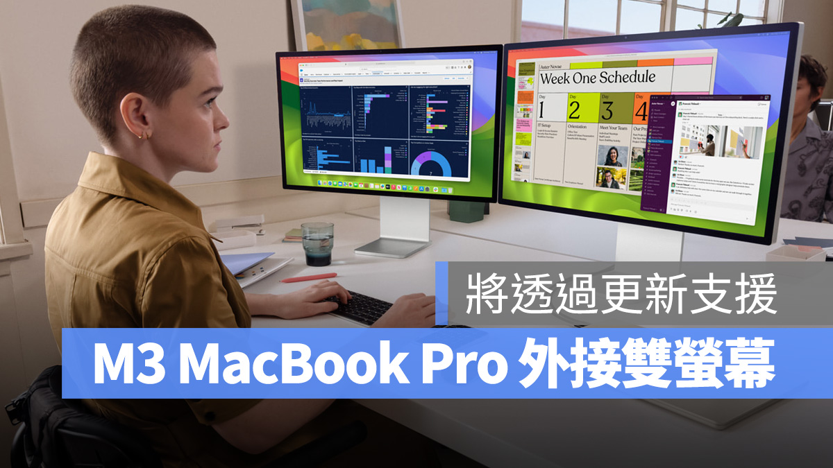 M3 MacBook Air M3 MacBook Pro 外接雙螢幕