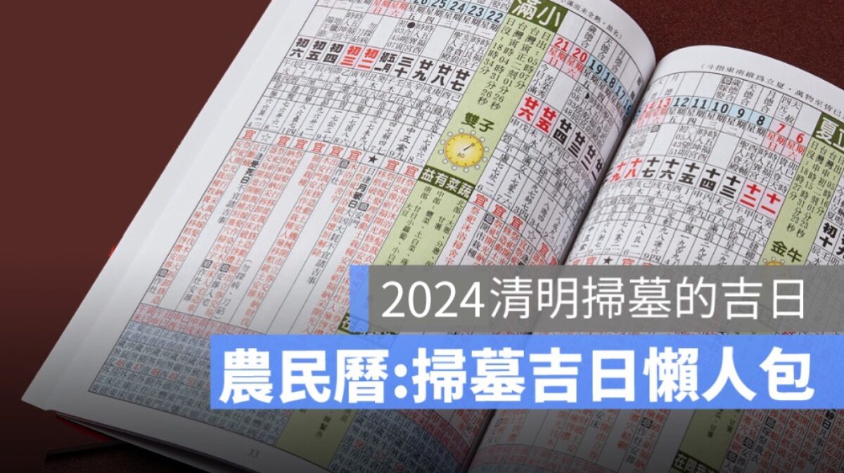 清明掃墓吉日,掃墓時間,農民曆好日子