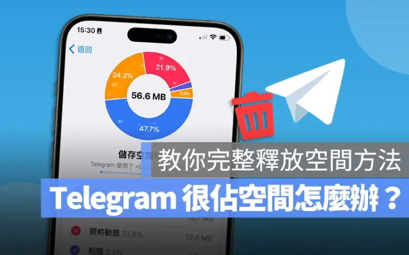 Telegram 很佔空間怎麼辦？教你釋放 iPhone 容量的方法