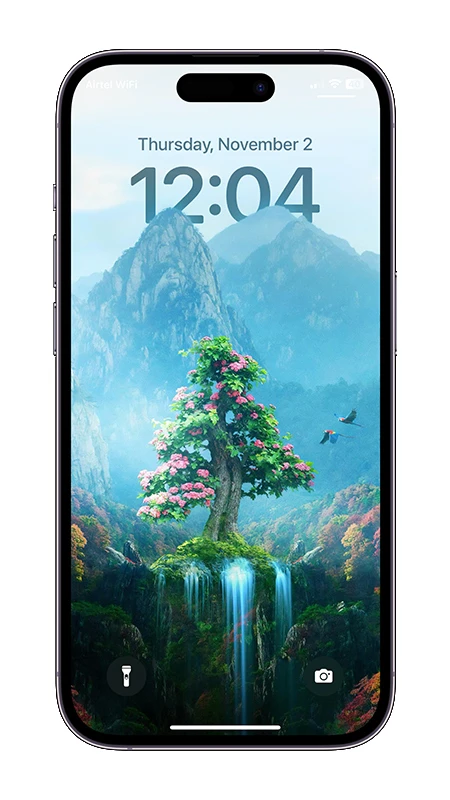 iOS 17 鎖定畫面景深