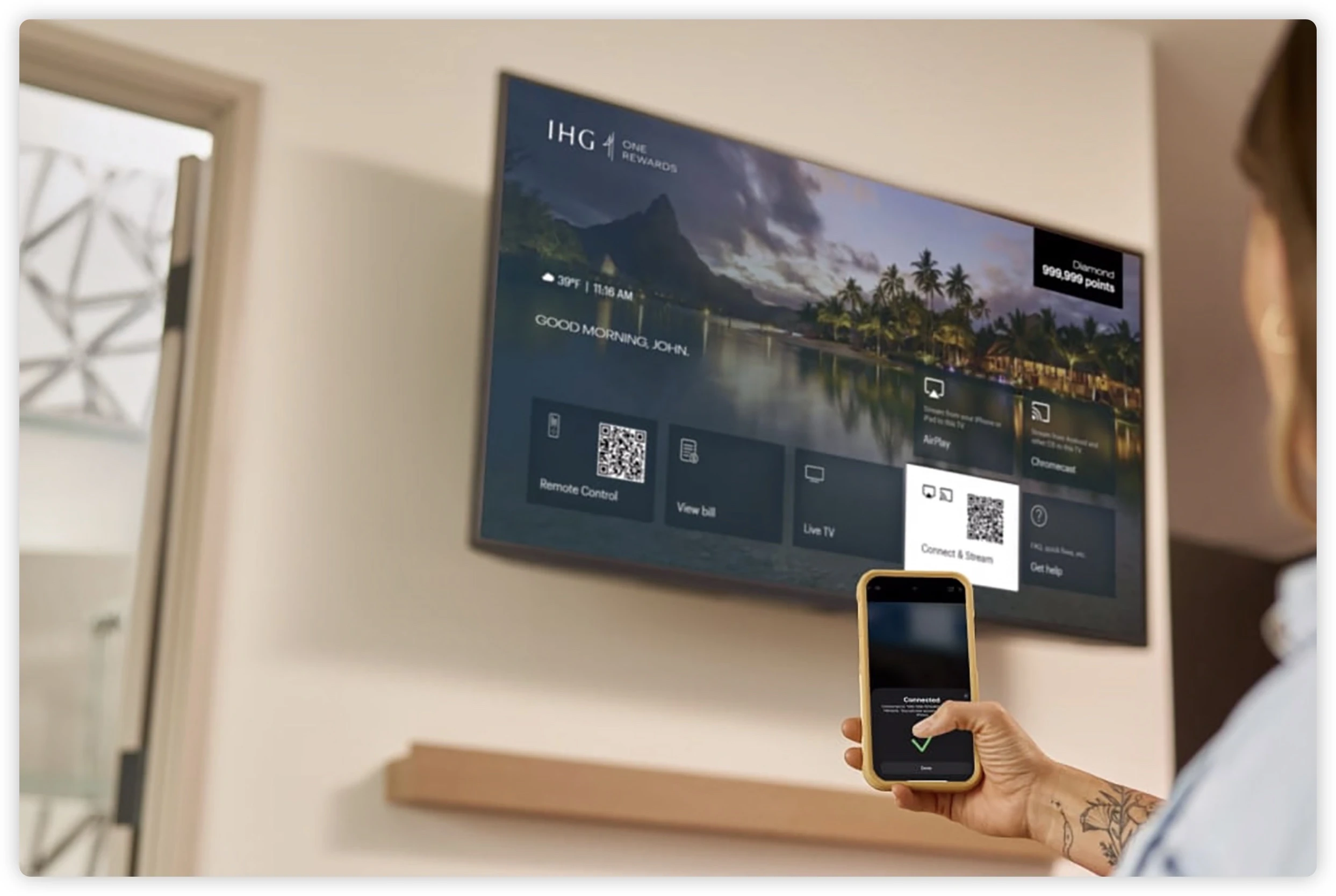 AirPlay IHG 飯店 投影