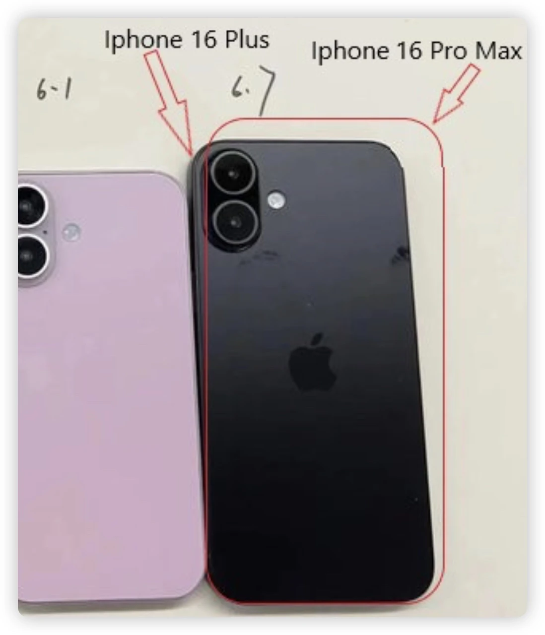 iPhone 16 iPhone 16 Plus iPhone 16 Pro iPhone 16 Pro Max 尺寸
