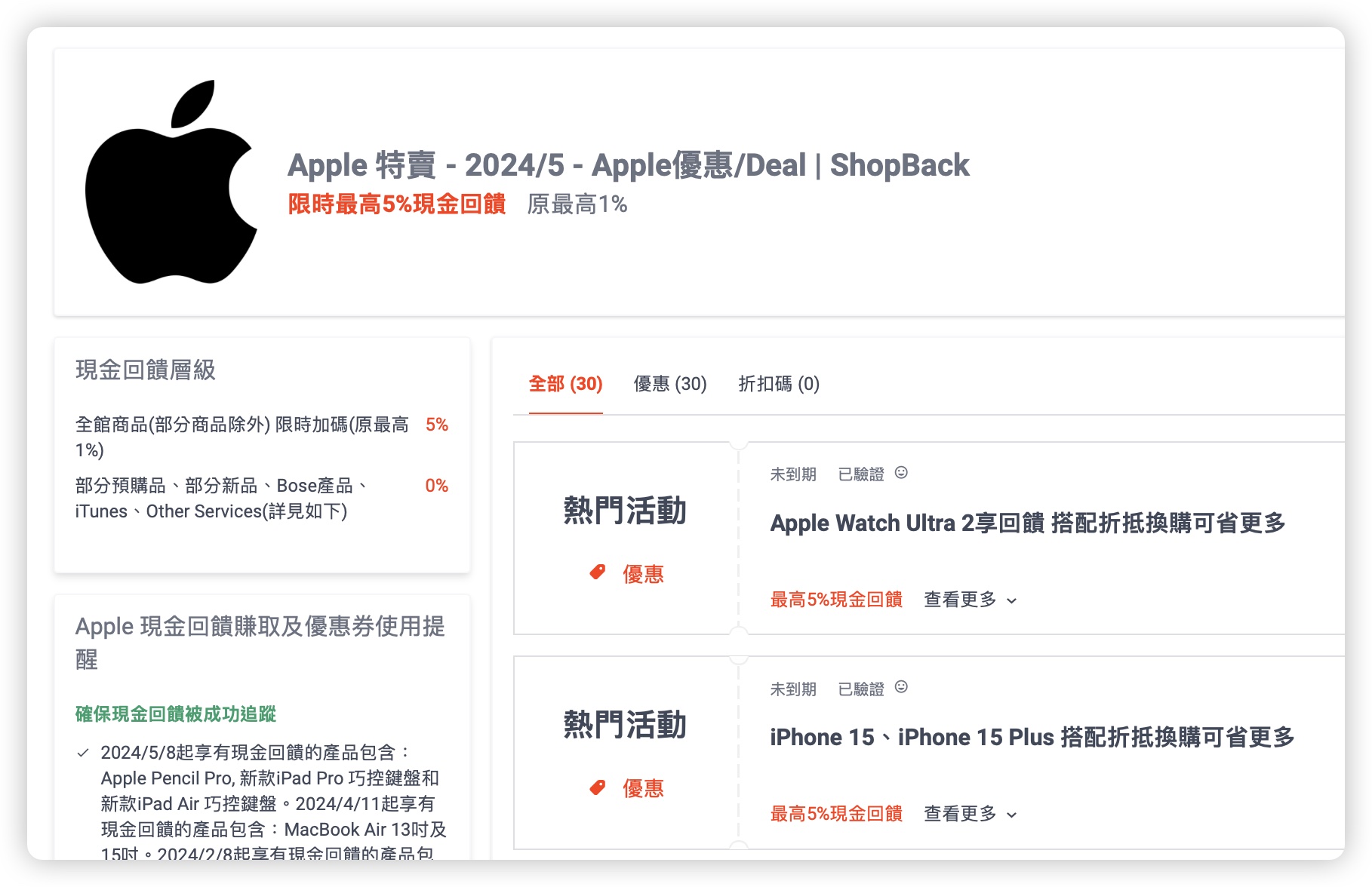 Apple shopback