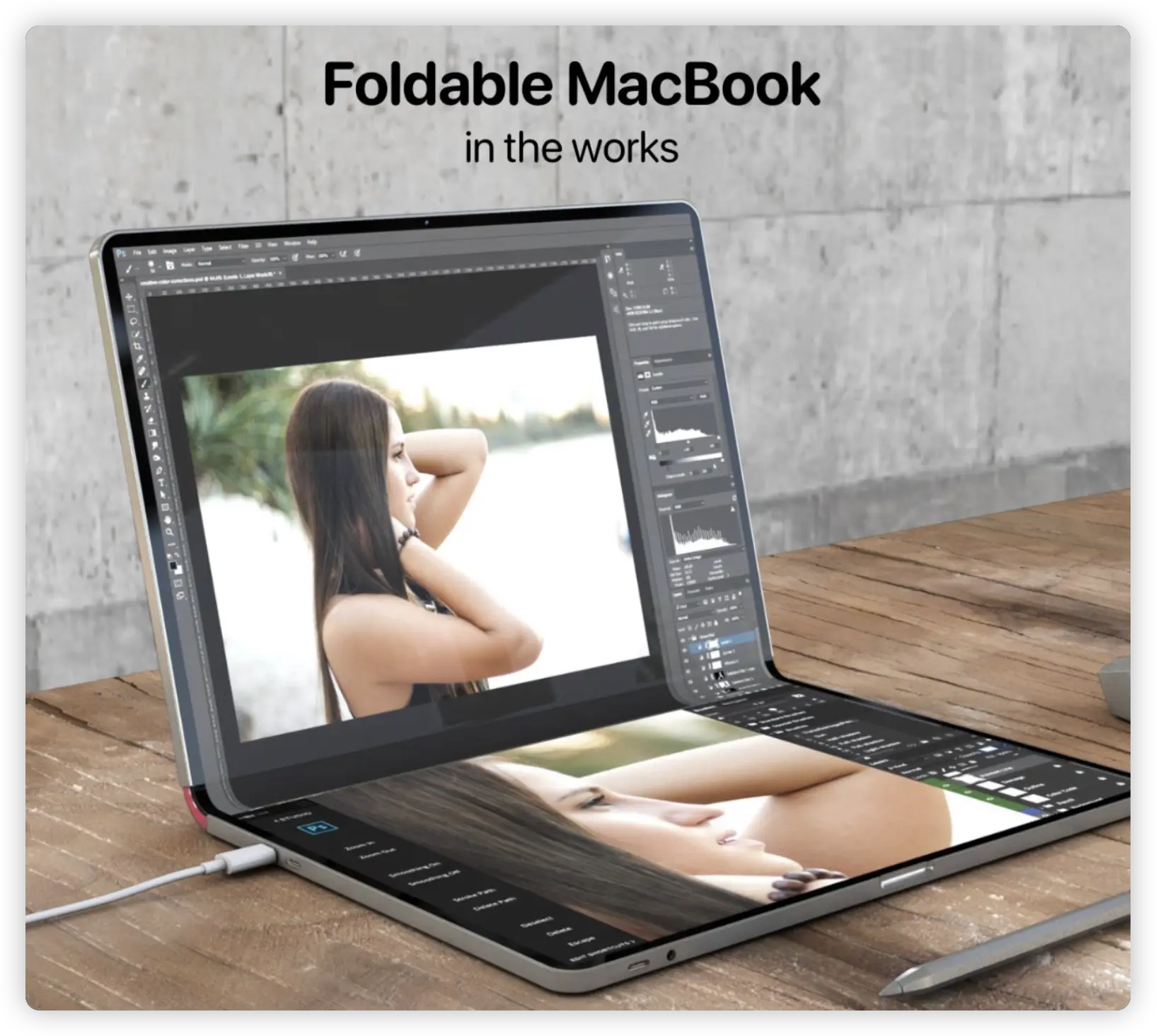 蘋果可折疊螢幕 MacBook 