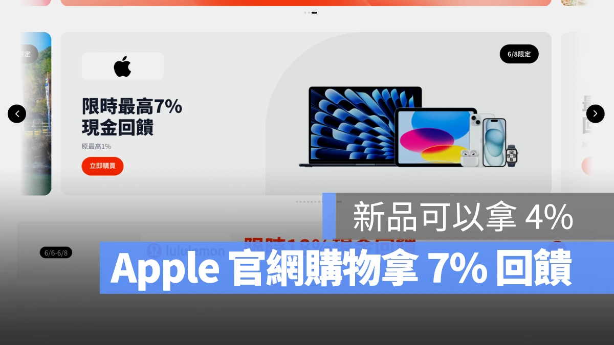 Apple 認證整修品 ShopBack 返現回饋