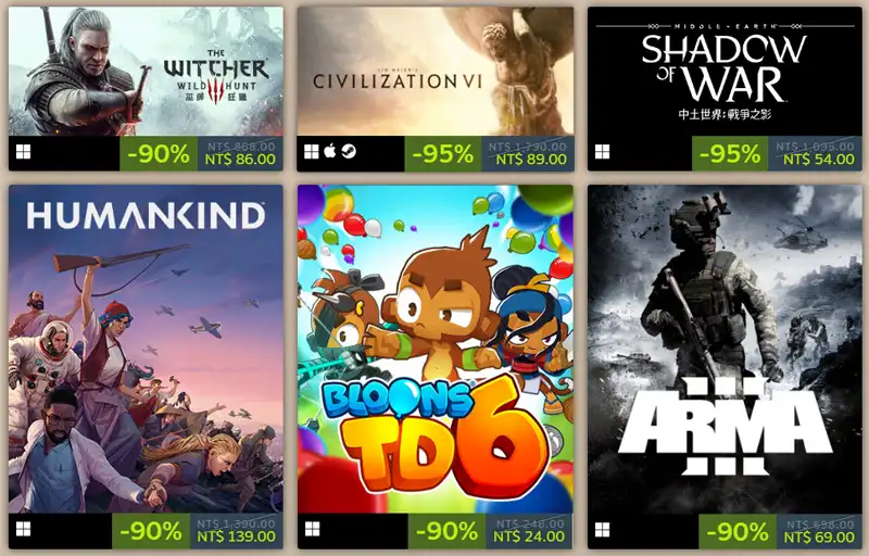 steam 夏日特賣會 遊戲推薦 最低優惠