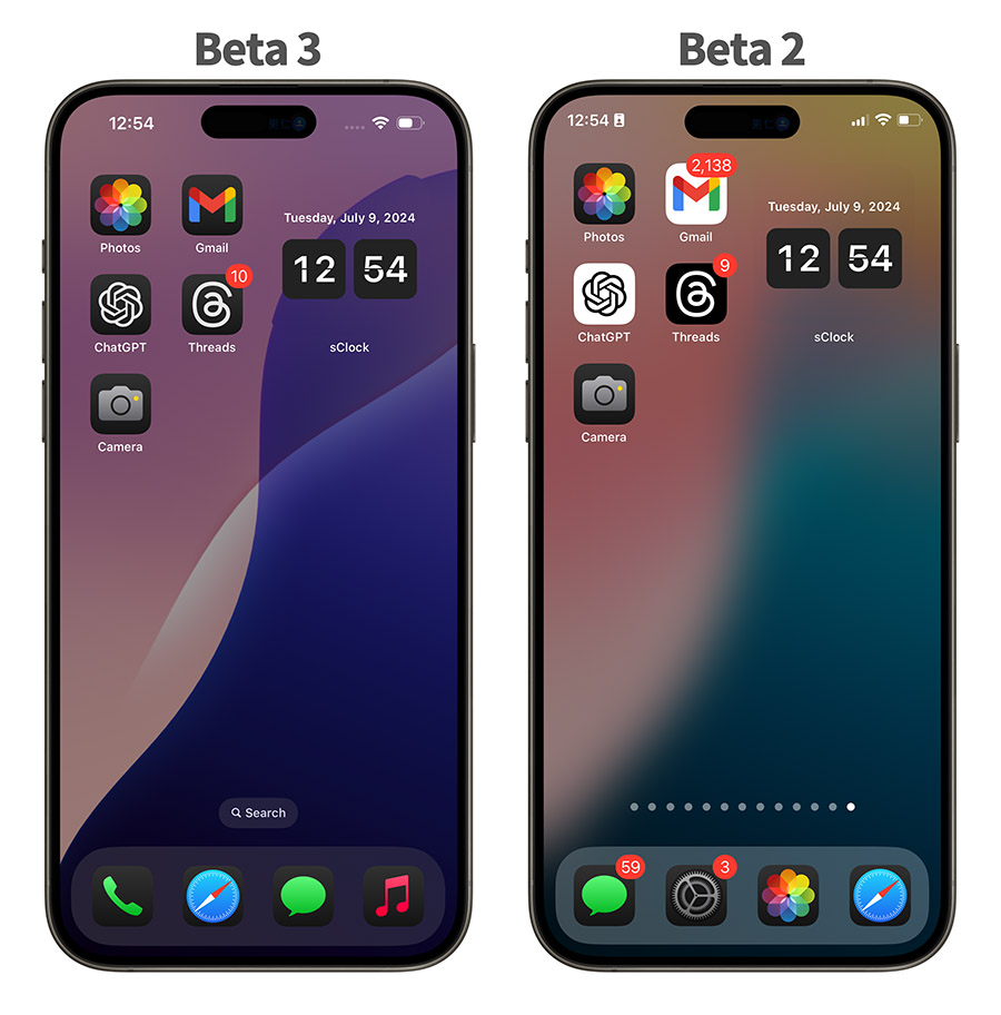 iOS 18 Beta 3 更新 重點