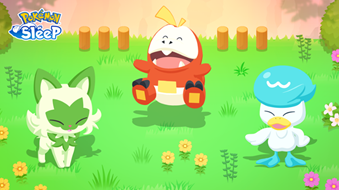 自7月15日(週一)起,可以在《Pokémon Sleep》遇見新葉喵、呆火鱷、潤水鴨了!