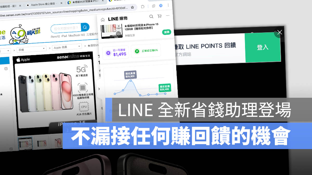 LINE 購物省錢助理 導購 回饋
