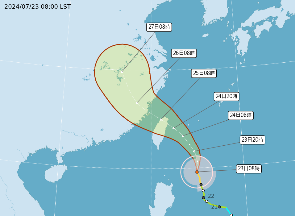 颱風動態,動態查詢