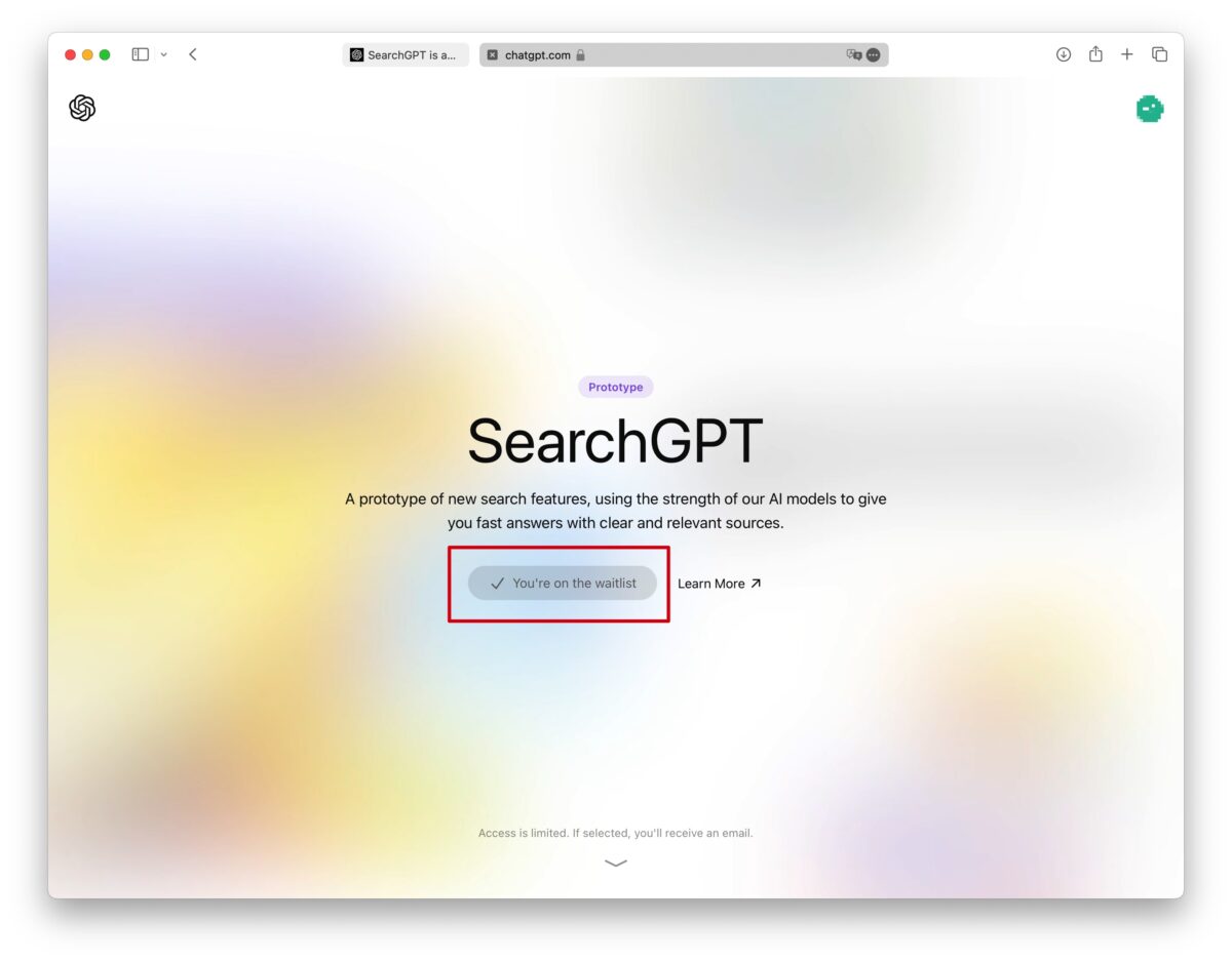 OpenAI SearchGPT