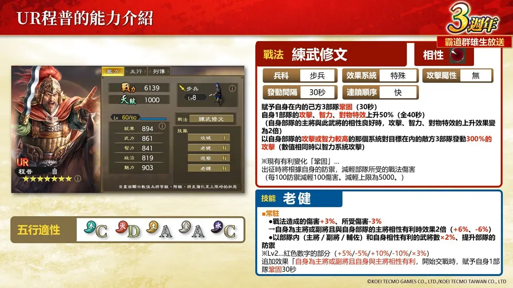 三國志霸道 仙劍奇俠傳 聯動 新武將 編制推薦 3週年