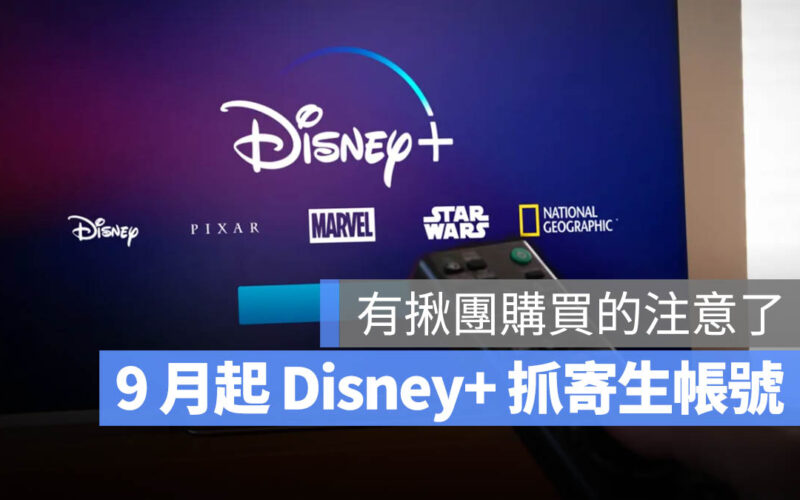 Disney+ 寄生帳號 共享密碼 串流平台 Netflix