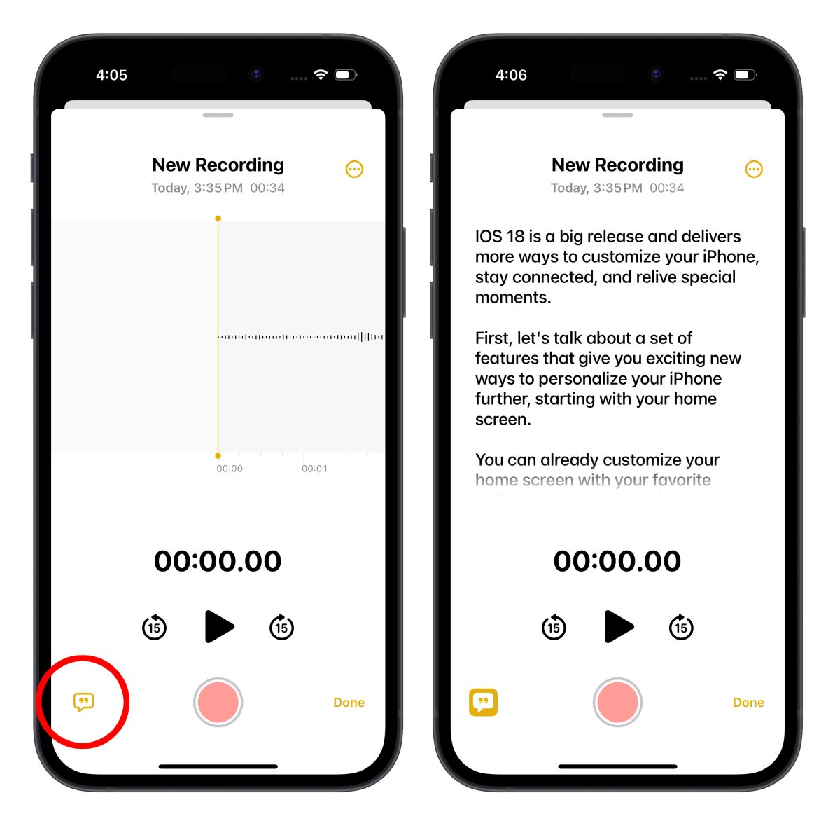 iOS iPhone iOS 18 備忘錄 iOS 18 備忘錄 語音轉文字 數學備忘錄 收合段落 重點標註