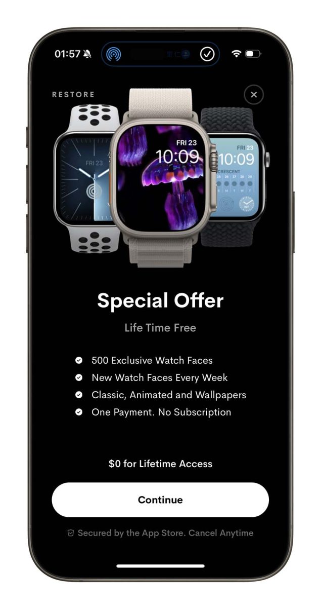 App 限免 Apple Watch 錶面