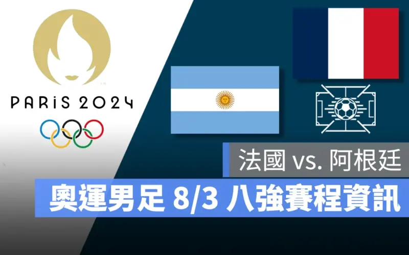 奧運 2024 巴黎奧運 巴黎奧運 足球 奧運足球 賽程 直播 男足 女足 八強賽 法國 阿根廷