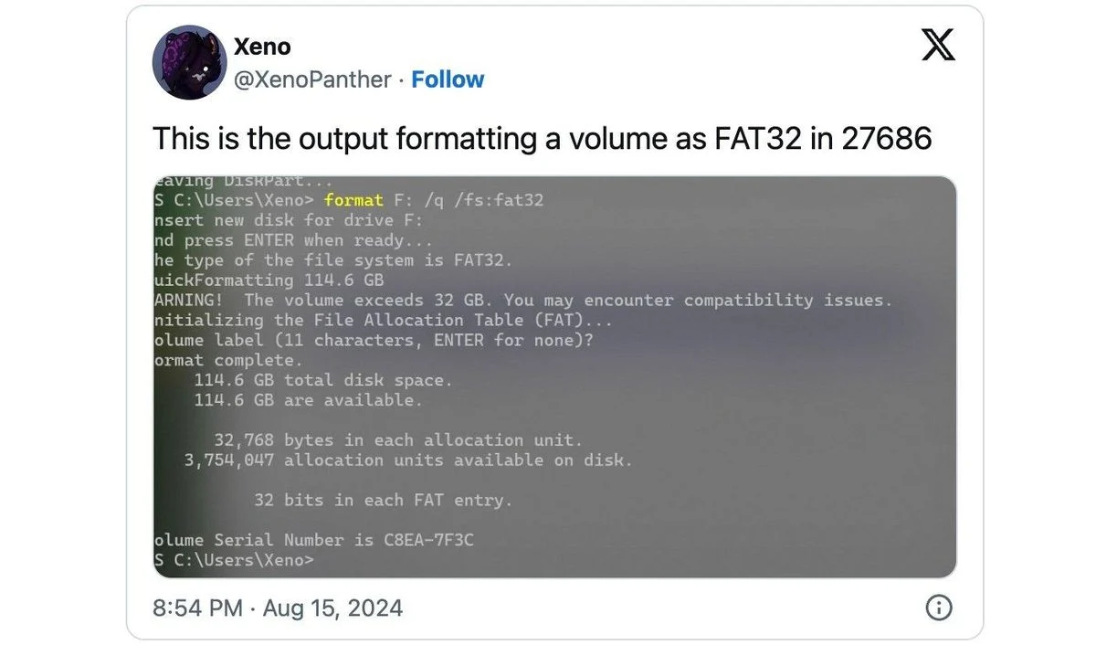 windows FAT32