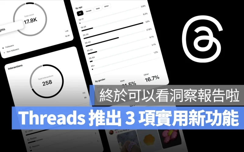 Threads 推出 3 項實用新功能：洞察報告、多草稿儲存、排程發文都來了！
