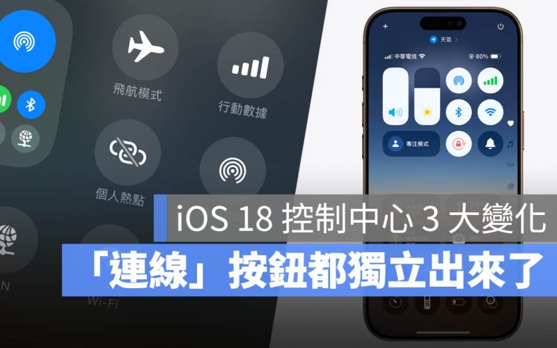 iOS 18.1 控制中心