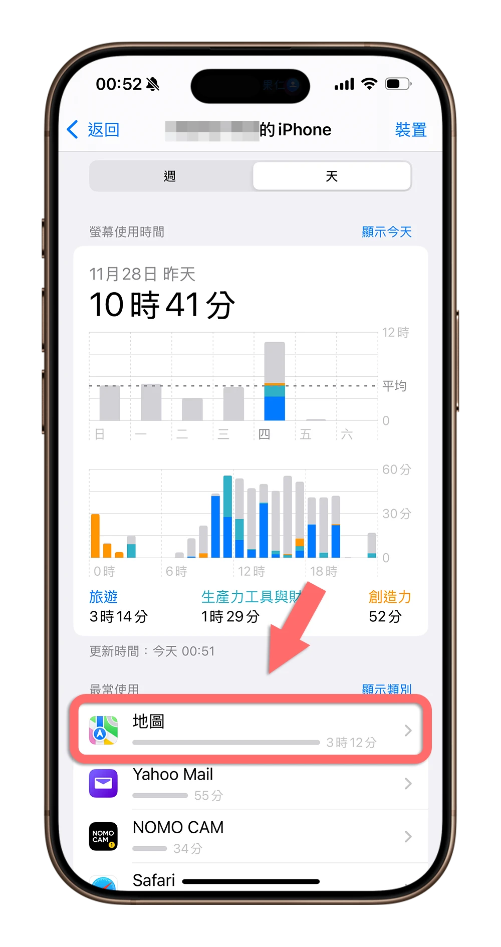 iPhone 螢幕使用時間