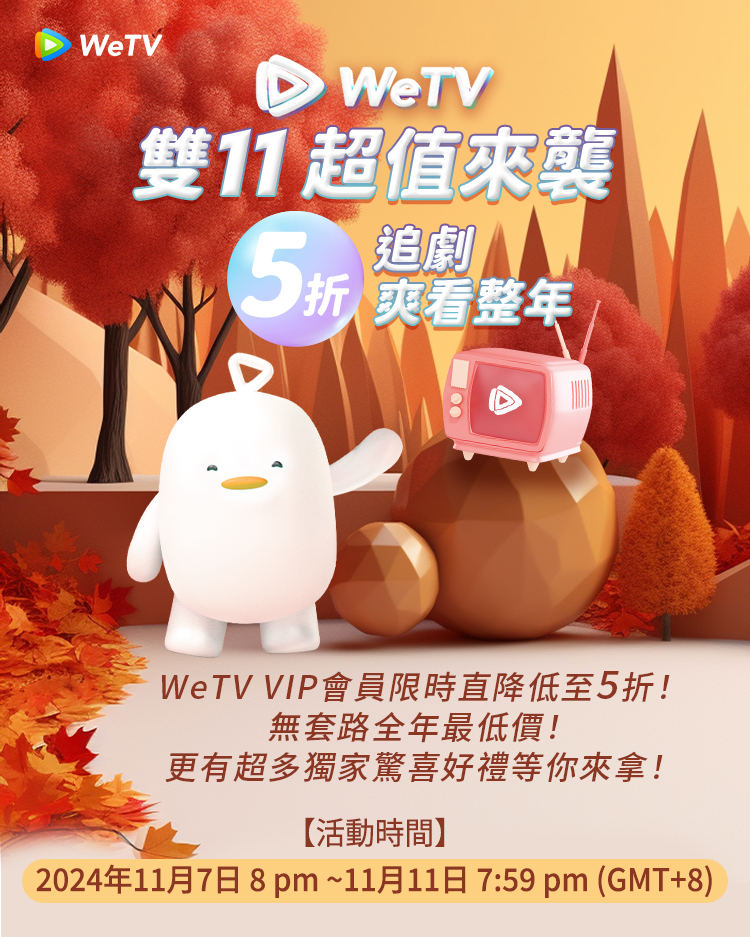 2024 WeTV 雙 11 優惠/FB