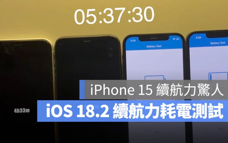 iOS 18.2 耗電嗎？實測 6 款 iPhone 續航可以撐多久