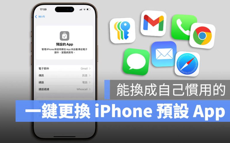 iPhone 預設 App 變更技巧：Safari、Mail 甚至電話 App 都能輕鬆替換