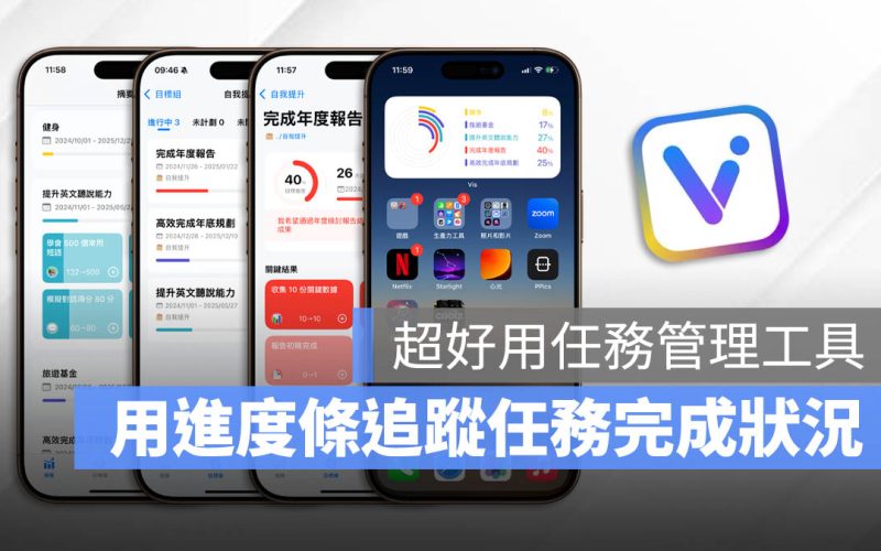 超好用任務目標 App《Vis》：用進度條顯示你的待完成事項