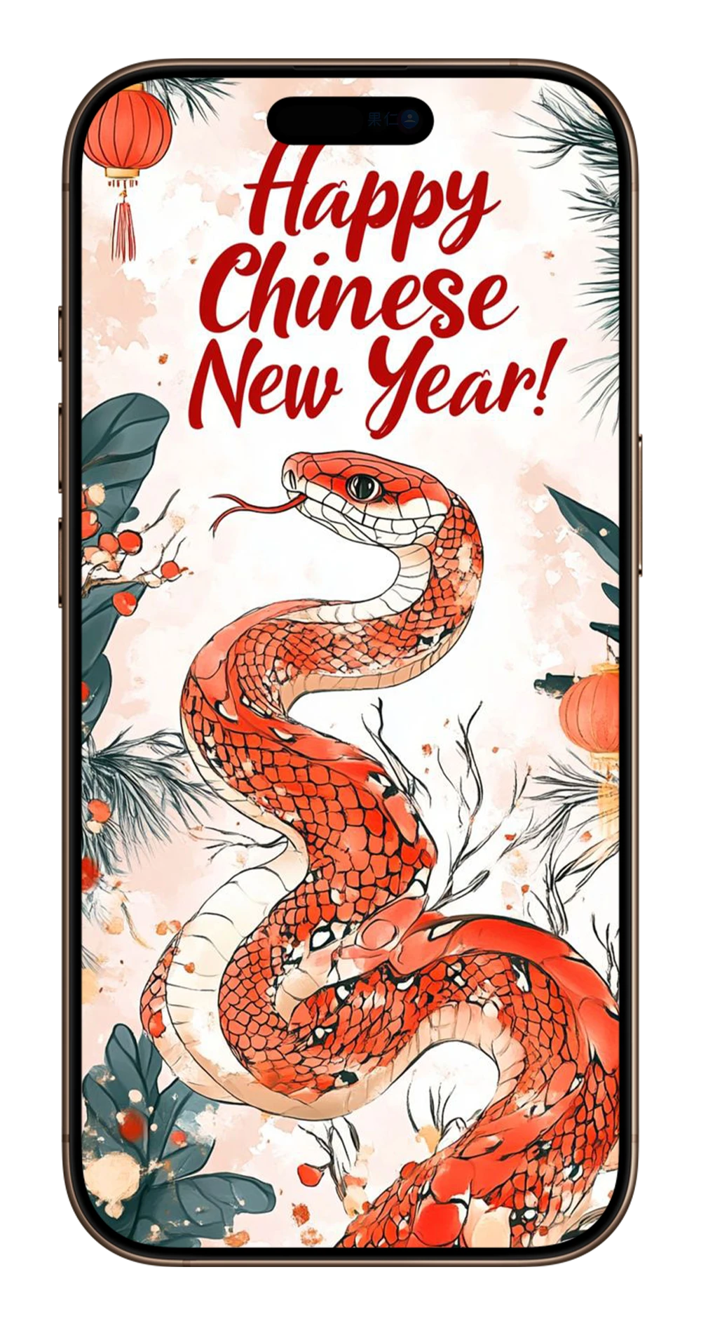 2025 蛇年 iPhone 桌布
