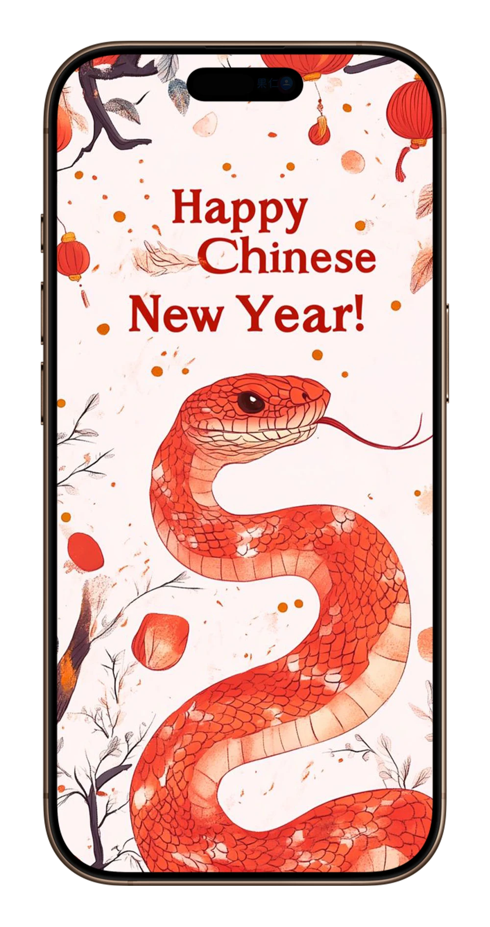2025 蛇年 iPhone 桌布