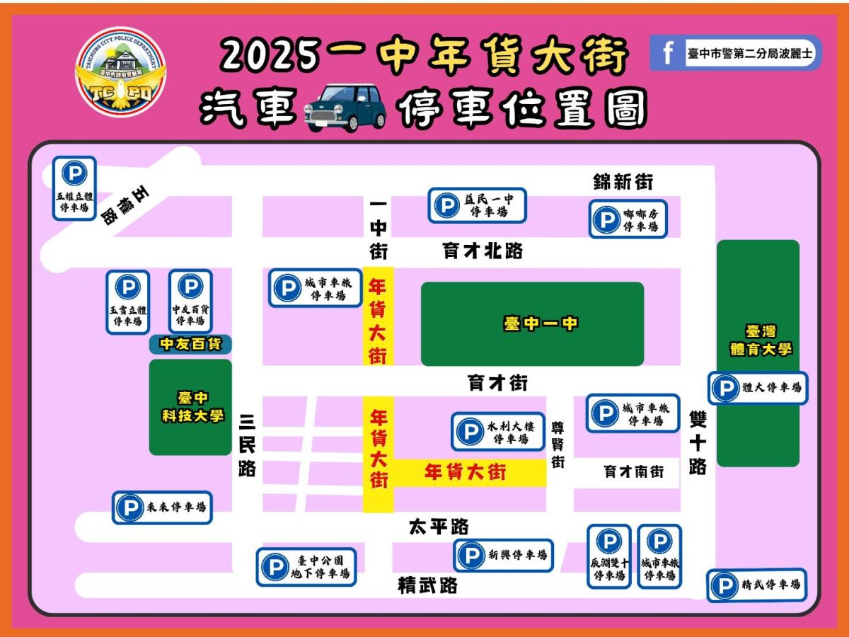 圖源:臺中市警第二分局波麗士 FB
