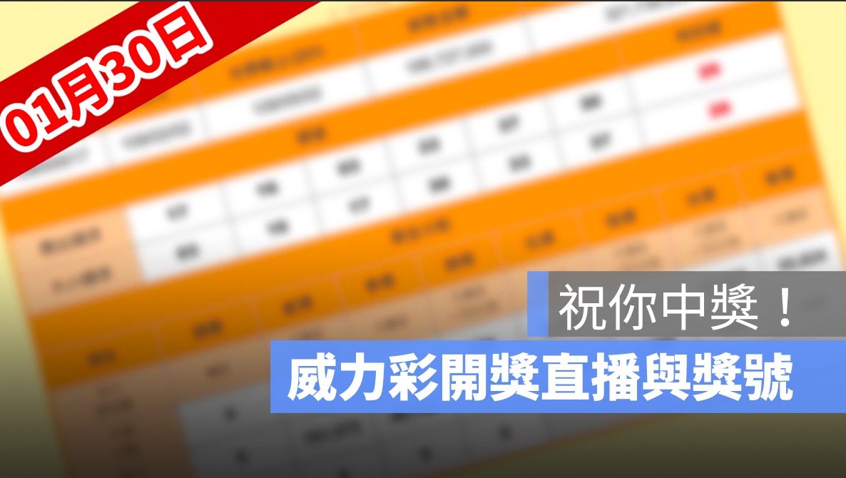 威力彩開獎