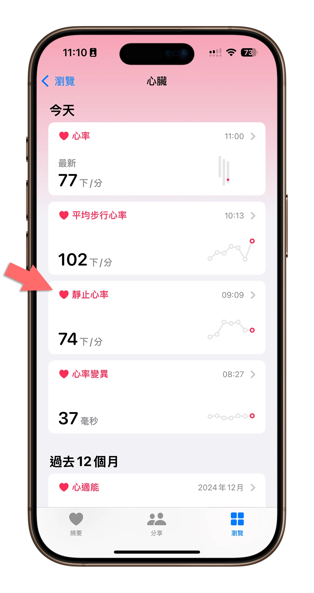 Apple Watch 靜止心率 健康偵測