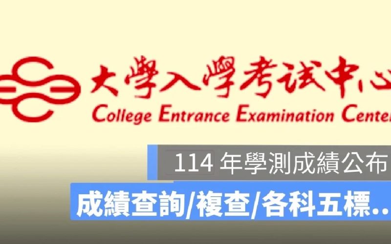 2025學測成績查詢：114年學測分數、複查申請、五標查詢懶人包
