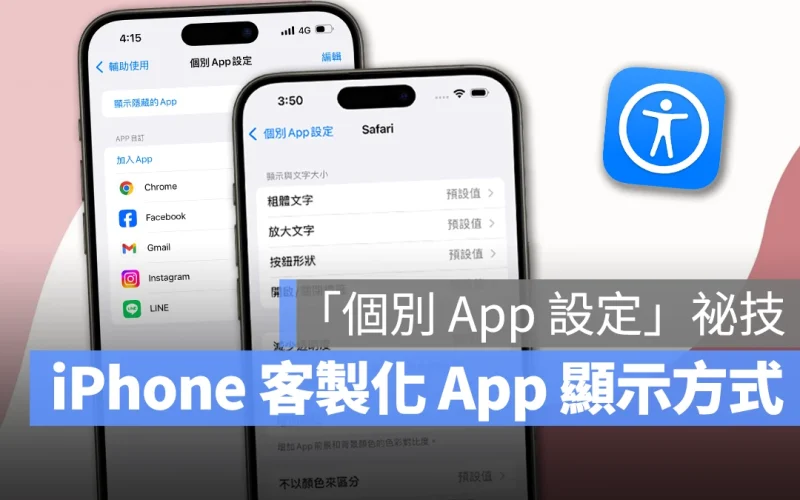 iPhone「個別 App 設定」隱藏祕技教學：讓你客製化 App 的內容顯示方式