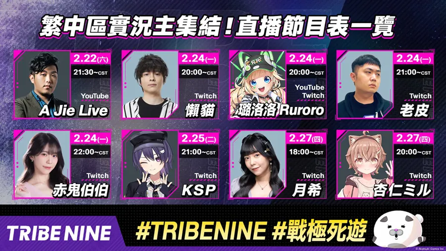 TRIBE NINE 戰極死遊 動作RPG遊戲 開服活動 手遊 Steam